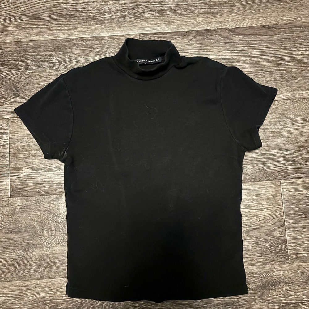 Brandy Melville Black Turtleneck Top